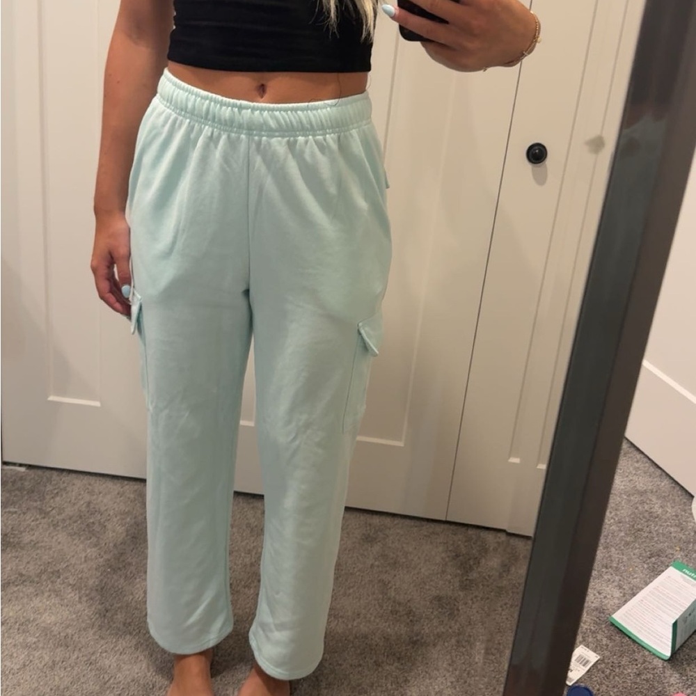 Women's Light Blue Wide Leg Pants